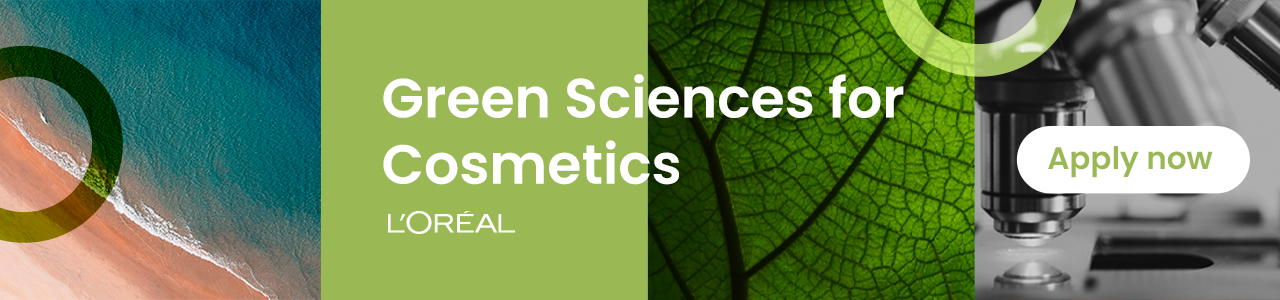 Green Sciences for Cosmetics