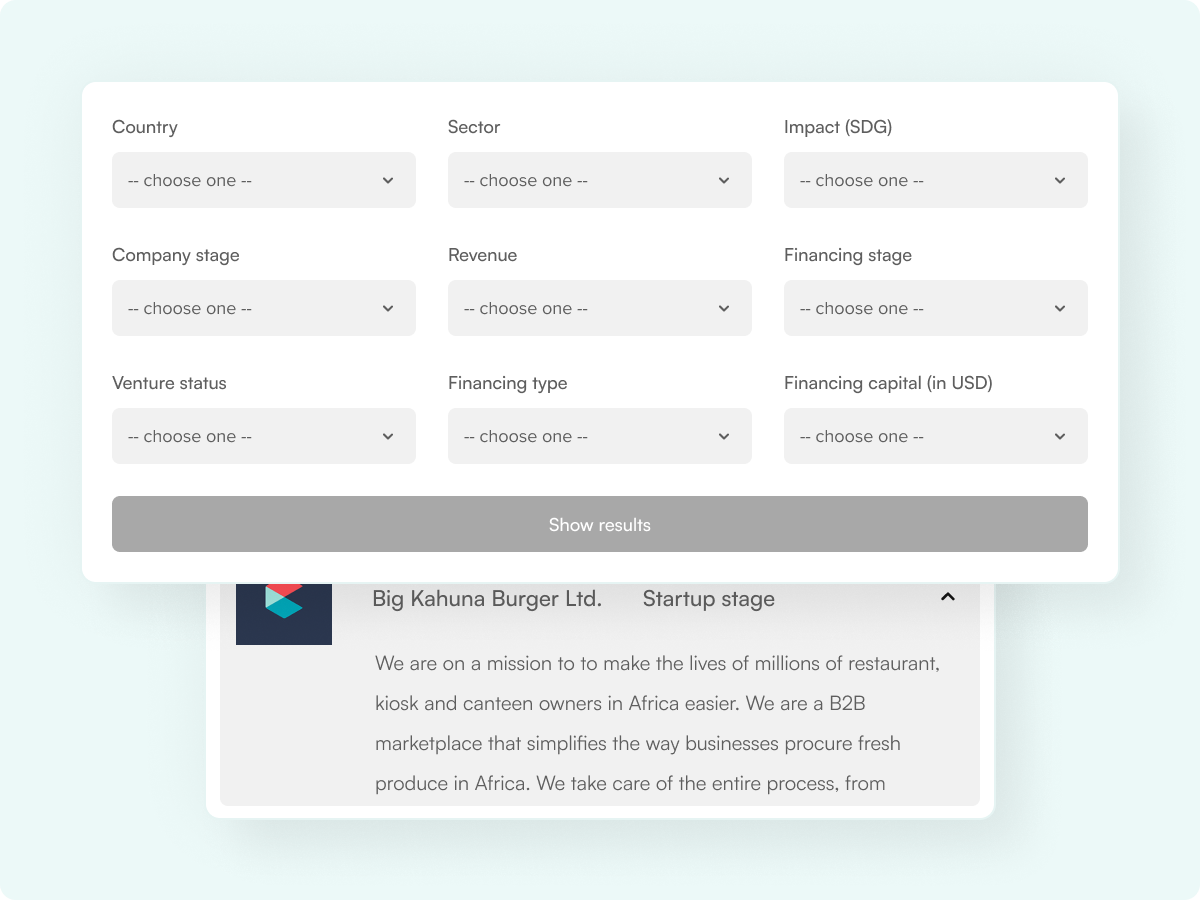 Page Profile Investor Pro image of Investor Pro Filters