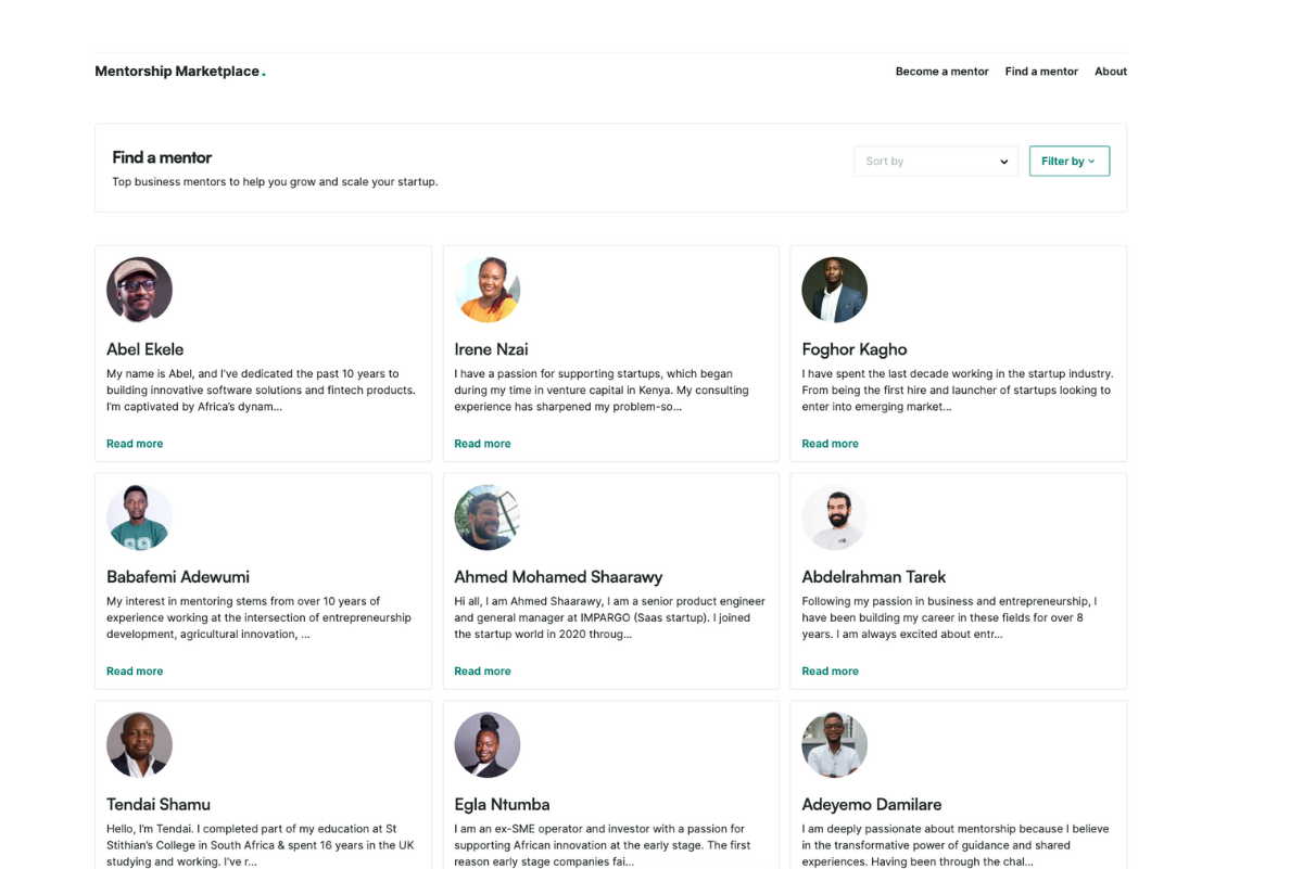 Page Profile Mentorship for partners image of MMP